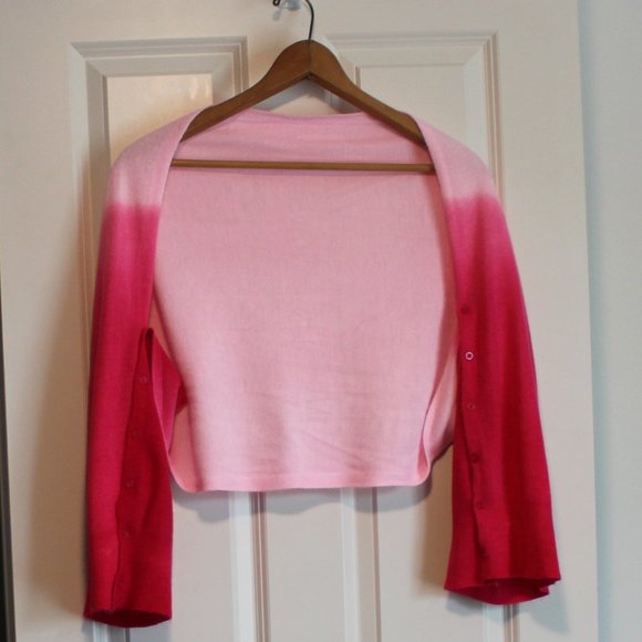 Pink Ombre Convertible Scarf/Shrug/Wrap - Picture 2 of 3